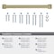 Amerock Appoint 12 inch 305mm Center-to-Center Golden Champagne Appliance Pull BP54030BBZ - alternate 2
