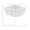 Jonathan Y Allison 15" 3-Light Shabby Chic Farmhouse Wood Beaded/Metal LED Flush Mount, White JYL9019D - alternate 10