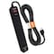 Digital Energy 6-Outlet Surge Protector Power Strip with 2 USB Ports, 25 Ft.; Black ENR1-1008 - alternate 1
