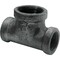 Southland 1 In. x 1 In. x 3/4 In. Reducing Malleable Black Iron Tee 520-754HN - alternate 7