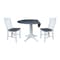 Whitewood Industries Extension Dining Tables, 45 in L, 38 in H, Parawood, 3 Piece Set K05-42DPT-27-C61-2 - alternate 6