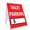 Signmission Valet Parking With Price, 36 Inch x 24 Inch A-frame Yard Sign, Plastic Sign SBC-2436-Valet Parking With Price - alternate 1