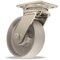 Hamilton Stainless Steel Workhorse Swivel Caster, 6" x 2" Metal Wheel S-WHS-6HMB - alternate 1