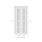Sartodoors Sliding Closet Bi-fold Doors, Felicia 3599 White Silk with Clear Glass, Sturdy Tracks Moldings Tri FELICIA3599BF-BEM-84 x 80 (2* 42x80) - alternate 5