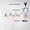 Jonathan Y Virginia 30" 4-Light Metal/Glass LED Vanity Light, Chrome JYL7902A - alternate 3