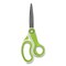 Westcott CarboTitanium Bonded Scissors, 8" Long, 3.25" Cut Length, White/Green Bent Handle 17444 - alternate 6