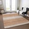 Homeroots 5' X 8' Copper And Beige Abstract Washable Indoor Outdoor Area Rug 599947 - alternate 7