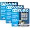Flipside Dry Erase Stickables with Dry Erase Marker, Pastel Assorted, 3in x 3in, 12-Piece Set, 3PK 94433 - alternate 1