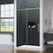Anzzi 48in Reversible Frameless Sliding Glass Shower Door w/ Soft-Close System and Brushed Gold Finish SD-AZ20-01BG - alternate 5