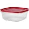 Rubbermaid Easy Find Lids 14 C. Clear Square Food Storage Container 2049369 - alternate 5