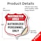 Signmission Restricted Area Shield Sign Authorized P, 12 inch X 12 inch, Vinyl Decal, 2PK SHI-D-2PACK-12-456 - alternate 4