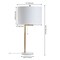 Jonathan Y Alyssa 24.5" Metal/Marble LED Table Lamp, Brass Gold/White JYL1043A - alternate 6