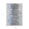 Homeroots 9' X 12' Blue Gray And Silver Abstract Washable Indoor Outdoor Area Rug 582384 - alternate 4