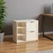 Homeroots 30" Antiqued White Distressed Wood Two Drawers Filing Cabinet 568316 - alternate 1