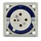 Walther-Werke Pin and Sleeve Inlet, 30A, 3Ã¸ 250 or 230, 3 Phase, 3 Pole, NEMA Not Rated 635409 - alternate 5