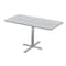 Correll Rectangle Cafe Table W/ Cross Base, 48 in W, 30 in L, 29 in H, Particleboard Top, Gray Granite SCT3048-15-98-13 - alternate 1