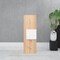 Homeroots 13" Natural Wood Freestanding Single Door Bathroom Vanity And Medicine Cabinet 543594 - alternate 4