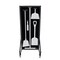 5S Supplies Housekeeping Shadow Board Broom Station V5, Black / Gray Shadows, Kit, No Text HSB-V5-BLACK/GRAY-KIT-NO TEXT - alternate 1
