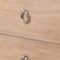 Homeroots 30" Sand Wood and Solid Wood Square Two Drawer Nightstand with USB Port 571348 - alternate 4