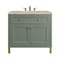 James Martin Vanities Chicago 36" Single Vanity, Smokey Celadon, w/ 3 CM Tajnar Eclos Top 503-V36-SC-3TJR - alternate 1