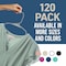 Lifemaster Heavy-Duty Plastic Hangers, Non-Slip, Space-Saving, Holds 5 lbs, Gray, 120PK LMPLCGRY120 - alternate 5