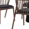 Homeroots Seven Piece Brown and Black Oval Dining Set with Six Chairs 571719 - alternate 4