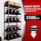 Shuntong Atlas 5-Tier 30 in.W x 12 in.D x 60 in.H Heavy Duty Shelving Load 2500 Lbs Wire Deck, Hammertone B-ATLAS301260-5H500 - alternate 4