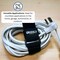 Grizzly Supply Stretch Cinch Strap, 9 in L, 1.5 in W, Hook and Loop Closure, Reusable, Black, 5PK GS-HLSTR9-0 - alternate 9