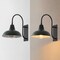 Jonathan Y Stanley 12.3 in. 1-Light Farmhouse Industrial Iron LED Gooseneck Arm Outdoor Sconce, Matte Green JYL7614L - alternate 8