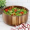 Megachef 10.5 Inch Large Acacia Wood Salad Bowl 750122153M - alternate 5