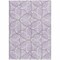 Homeroots 3' X 5' Lavender And Ivory Geometric Washable Indoor Outdoor Area Rug 613013 - alternate 8