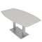 Skutchi Designs Boat Conference Table With Power, 36 in W, 72 in L, Ivory HAR-BOT-36x72-DOU-K458-NA - alternate 1