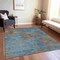 Homeroots 8' X 10' Teal Blue And Brown Abstract Washable Indoor Outdoor Area Rug 609397 - alternate 7