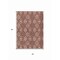 Homeroots 5' X 8' Orange Beige And Gray Floral Medallion Washable Indoor Outdoor Area Rug 614624 - alternate 7