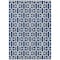 Homeroots 9' X 12' Navy Blue And Ivory Geometric Washable Indoor Outdoor Area Rug 594861 - alternate 8