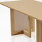 Homeroots 79" Natural Solid Wood and Rattan Double Pedestal Base Dining Table 712188 - alternate 3