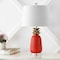 Jonathan Y Pineapple 23" Classic Vintage Ceramic LED Table Lamp, Orange/Gold JYL4019E - alternate 4
