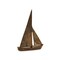Homeroots 12" Rust Aluminum Decorative Sailboat Tabletop Sculpture 568873 - alternate 1