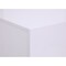 Homeroots 30" White Silver Manufactured Wood + Solid Wood Stainless Steel Five Drawer Chest 491551 - alternate 4