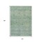 Homeroots 10' X 14' Teal Blue And Linen Oriental Washable Indoor Outdoor Area Rug 631142 - alternate 6