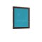 Ghent 1 Door Enclosed Fabric Bulletin Board, Walnut Wood Frame, 3'H x 2'W, Teal PN13624F-97 - alternate 1