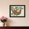 Homeroots Hanging Sloth I 1 Black Framed Print Wall Art 415215 - alternate 3