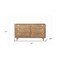 Homeroots 60" Sandy Brown Solid Wood Six Drawer Double Dresser 524131 - alternate 8