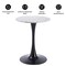 Leisuremod Bristol Round MDF Dining Table - Pedestal Base Kitchen Table, Modern Style BTBL-B24MWT - alternate 6