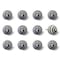 Homeroots 1.5" X 1.5" X 1.5" Ceramic Metal Multicolor Knobs, 12PK 358087 - alternate 7