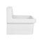 Kingston Brass 30" Ceramic Single Bowl Wall Mount Kitchen Sink with Strainer, White/Polished Chrome KGPKWS3019181 - alternate 5