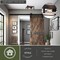 Vaxcel Montclare Black and White Ash Wood Finish Farmhouse Cage Flush Mount Ceiling Light Fixture C0254 - alternate 7