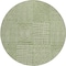 Homeroots 8' Green And Ivory Round Geometric Washable Indoor Outdoor Area Rug 596922 - alternate 4