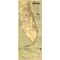 Homeroots 16" X 36" Map Of Jacksonville Florida Vintage Poster Wall Art 391986 - alternate 1