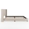 Martha Stewart Kay King Upholstered Platform Bed w/Channel Stitched Wingback Headboard/Cushioned Siderails, Beige TW-3WDB03-K-BG-MS - alternate 8